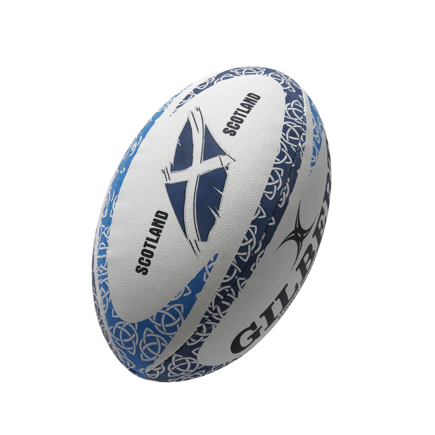 Mini rugbybal mascotte Gilbert Flower of Ecosse (taille 1)