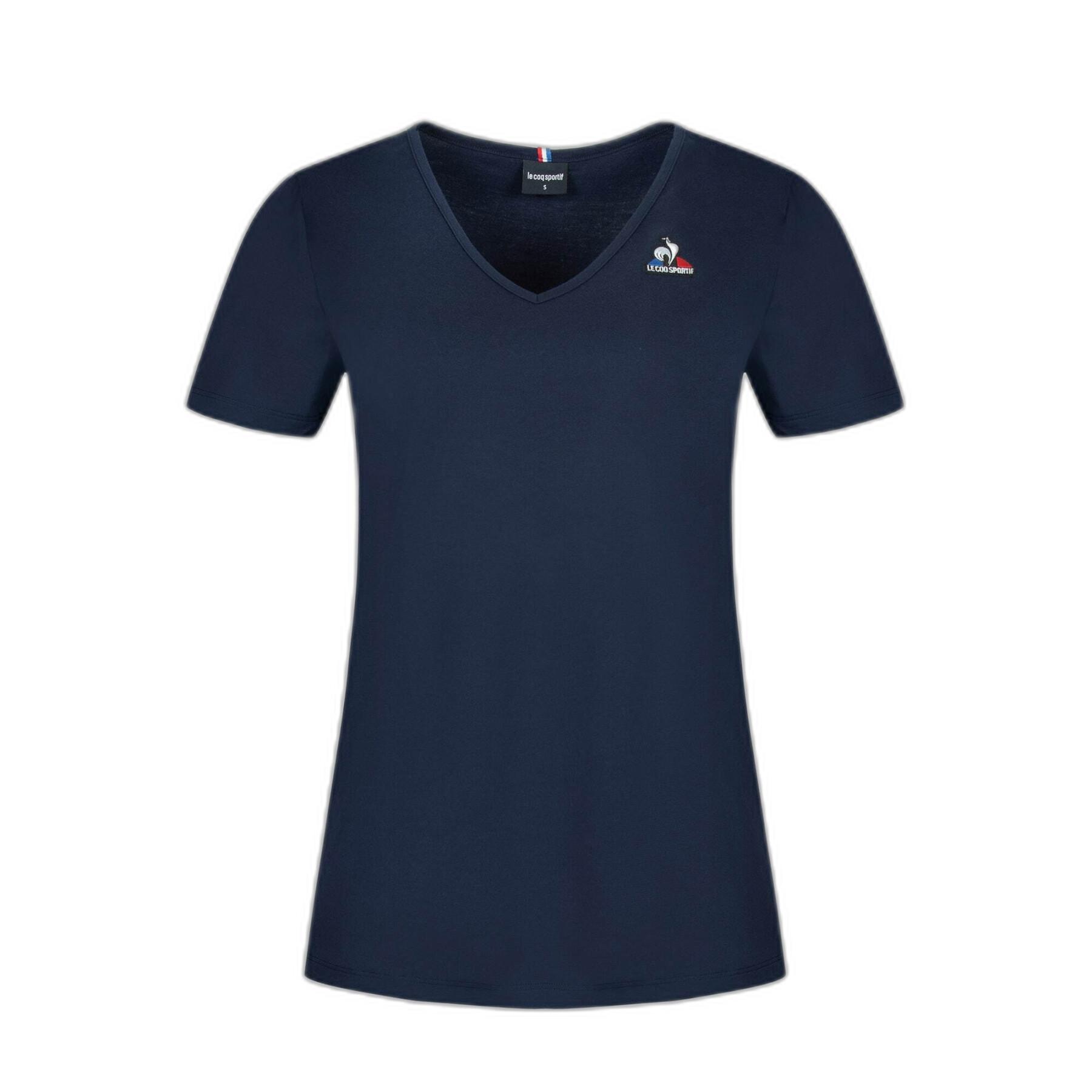 Dames-T-shirt met v-hals Le Coq Sportif ESS N°2