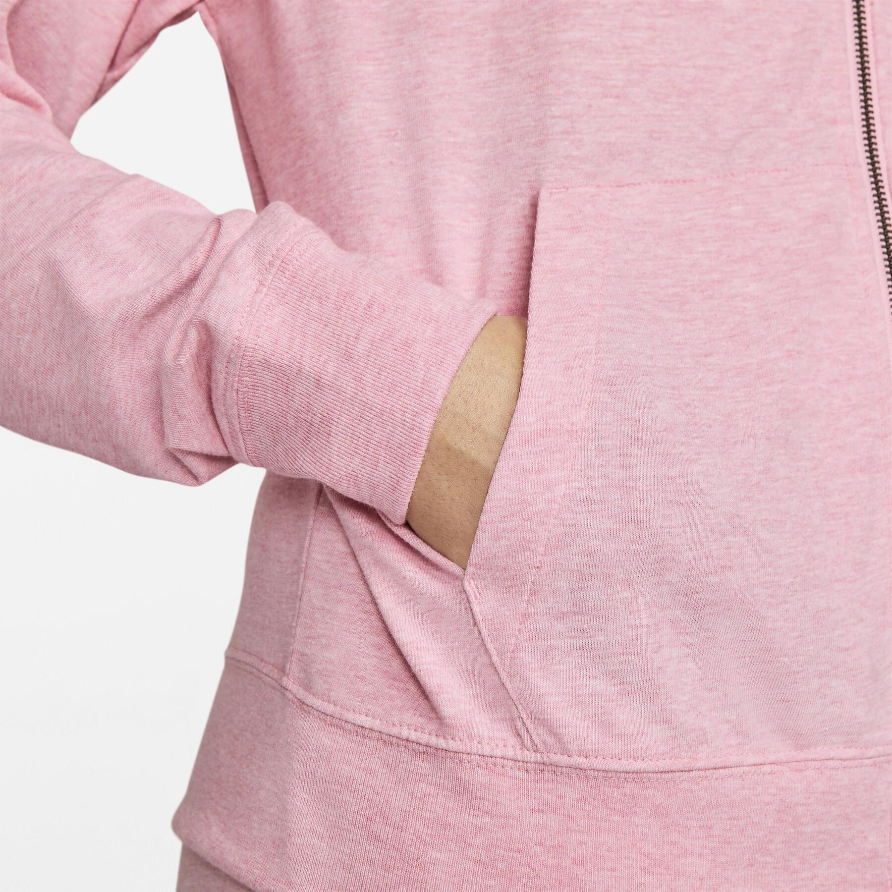 Sweatshirt capuchon met volledige rits voor vrouwen Nike Gym Vintage Easy