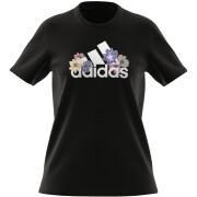 T-shirt met bloemenmotief voor dames adidas