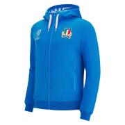 Sweatshirt zip-up katoen Italië Rugby Merch RWC Country 2023